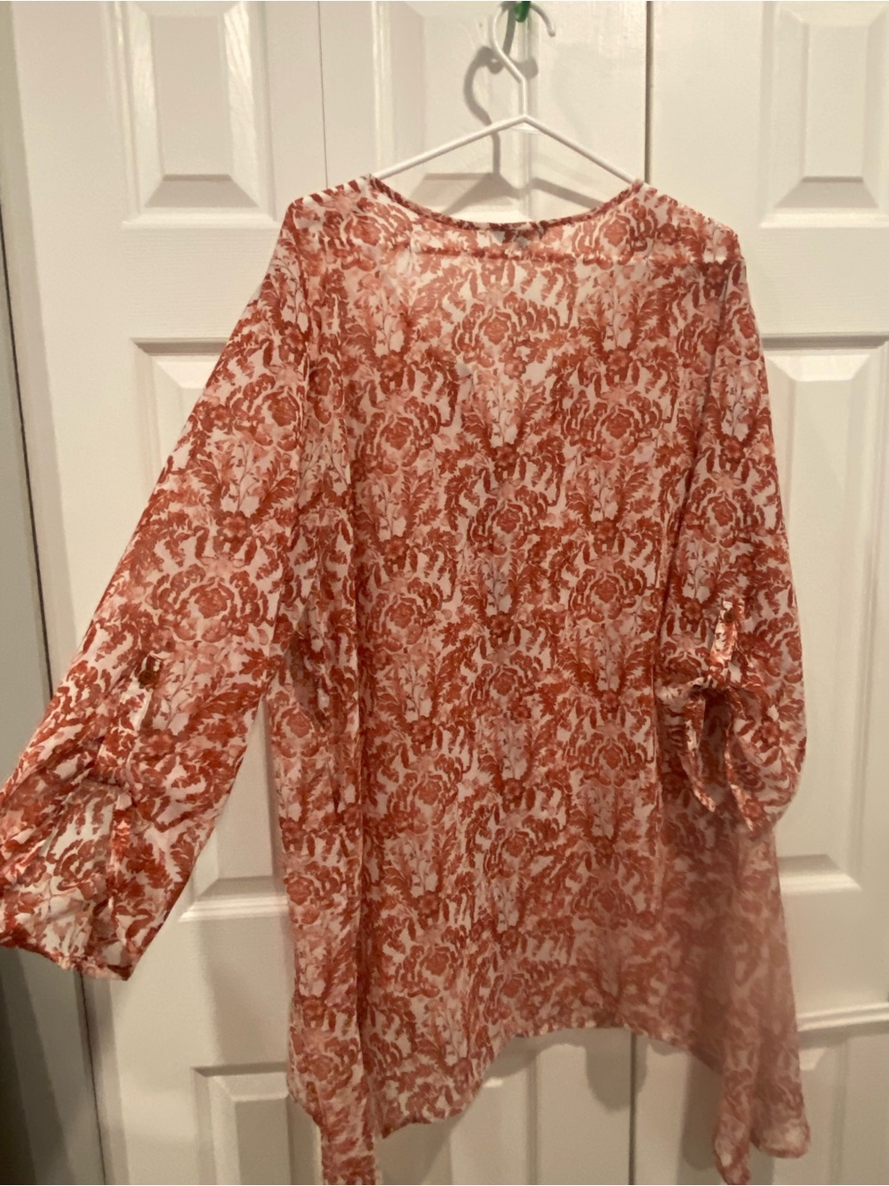 George Rust and White Printed Button-Front Tunic - Picture 3 of 3